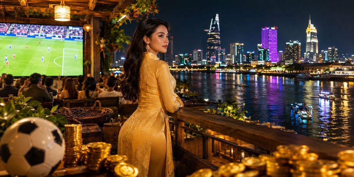 Người chơi cá cược bóng đá trong trang phục áo dài tại Hồ Chí Minh